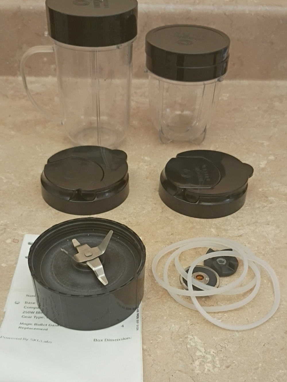Magic Bullet  Replacement Blender Parts Base Gear Gaskers Blade Gear Gross Blade